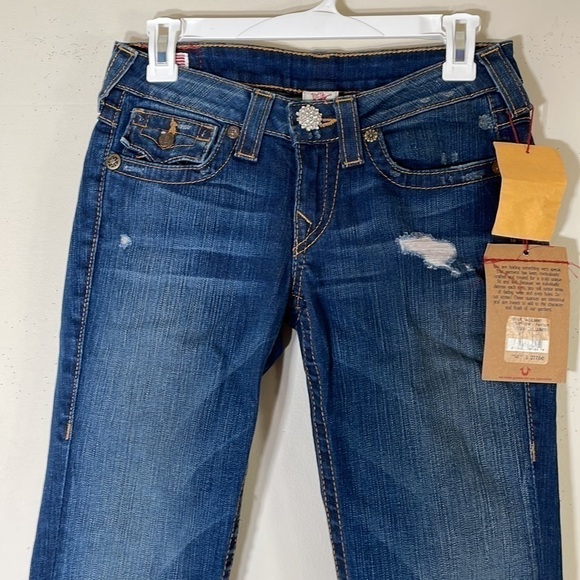 NWT. True Religion Rancher Raegan Reclaimed Flare Leg Jeans Women’s-27. - Picture 9 of 16